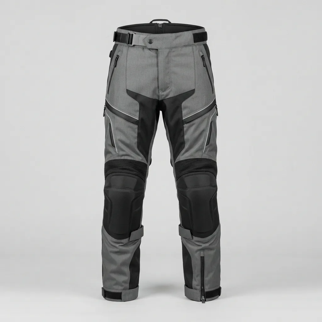 SEDICI Avventura Waterproof Pants in grey and black, shown from the front.